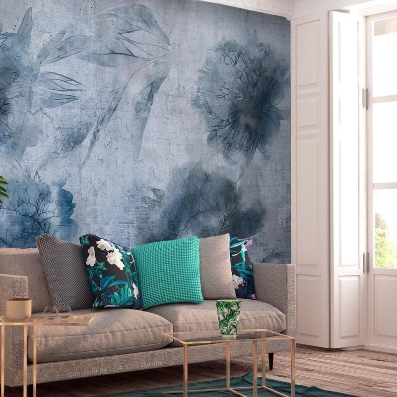 Carta da parati - Blue Peonies - 3