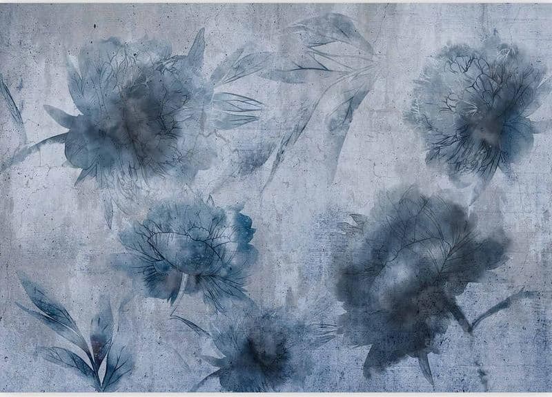 Carta da parati - Blue Peonies - 4