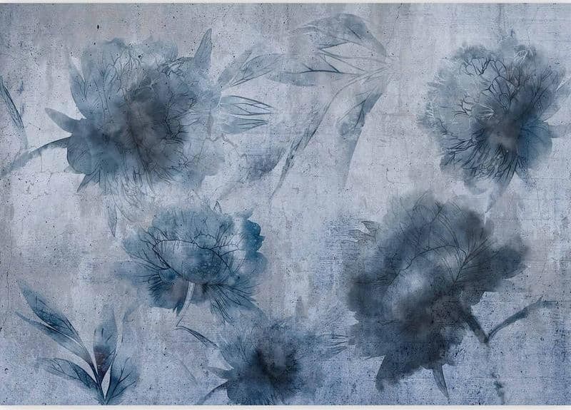 Carta da parati - Blue Peonies - 5