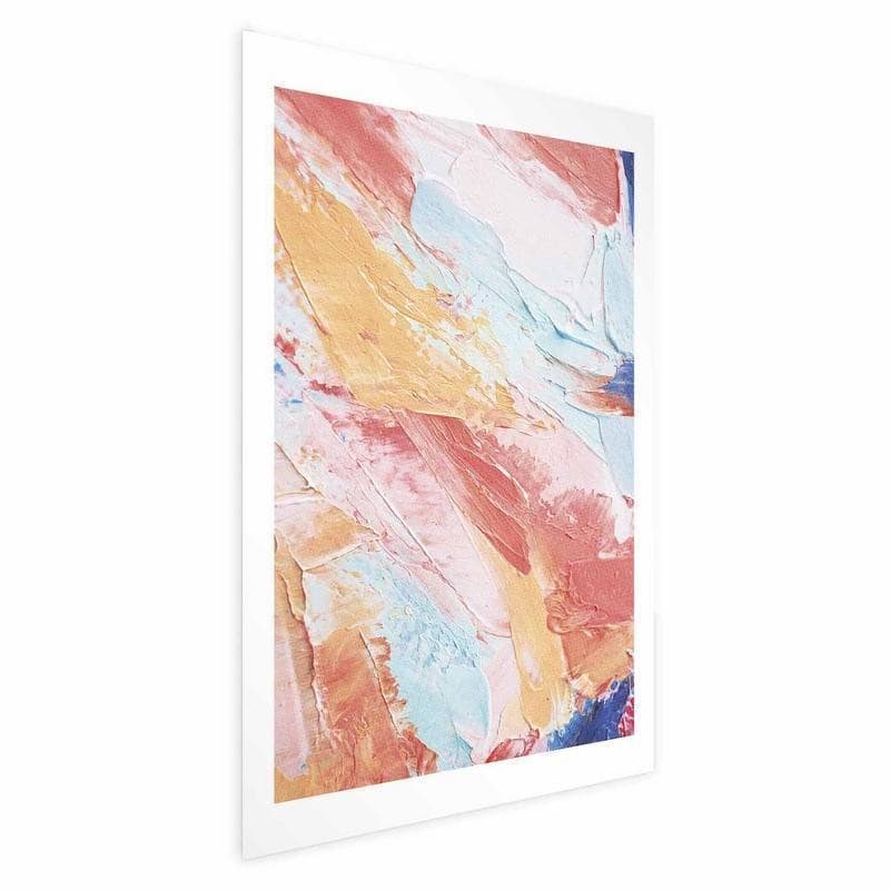 Poster - Colorful Harmony - dynamic color transitions in pastel tones - 15