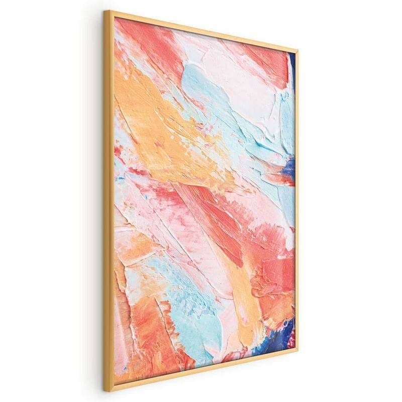 Poster - Colorful Harmony - dynamic color transitions in pastel tones - 3