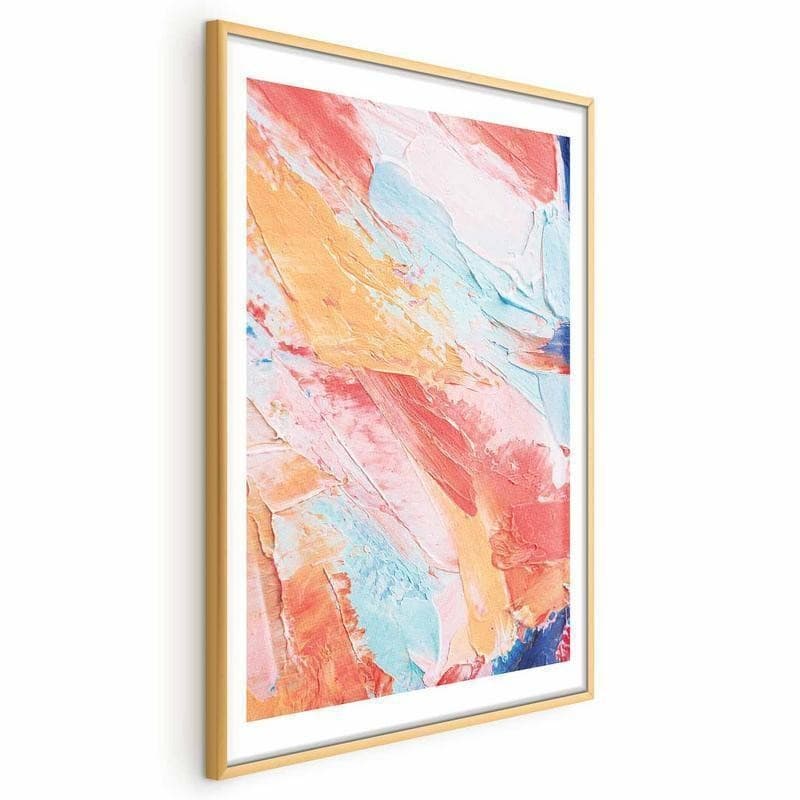 Poster - Colorful Harmony - dynamic color transitions in pastel tones - 4