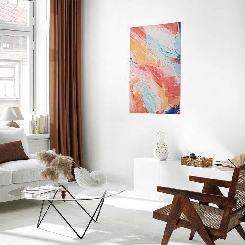Poster - Colorful Harmony - dynamic color transitions in pastel tones - 7