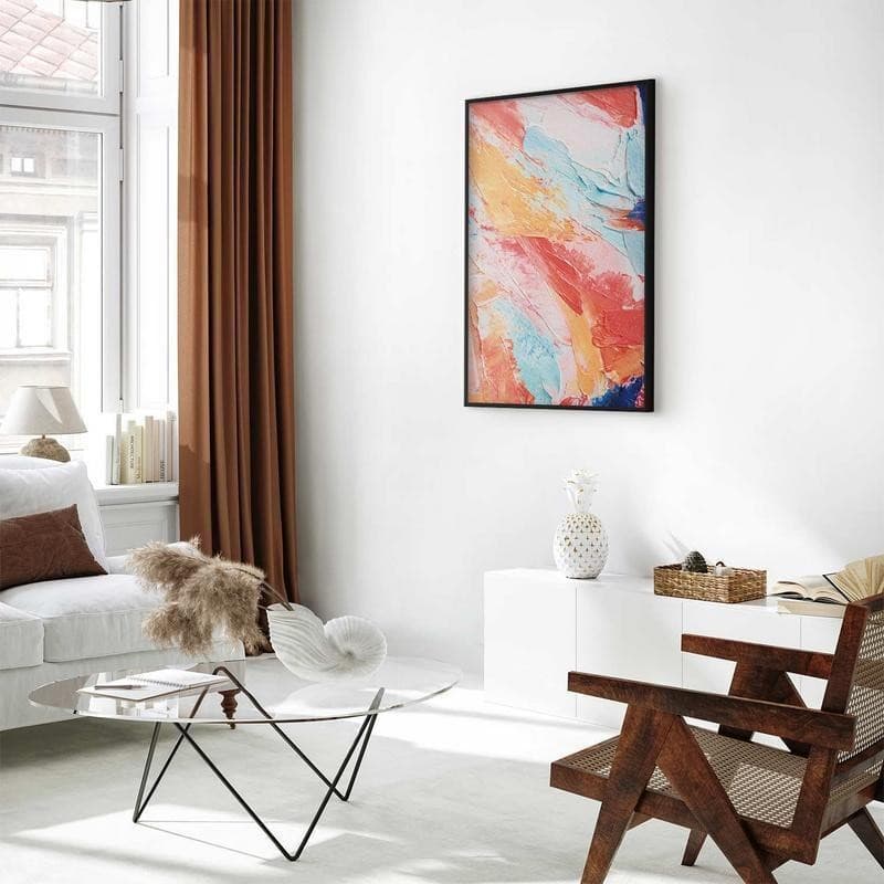 Poster - Colorful Harmony - dynamic color transitions in pastel tones - 8