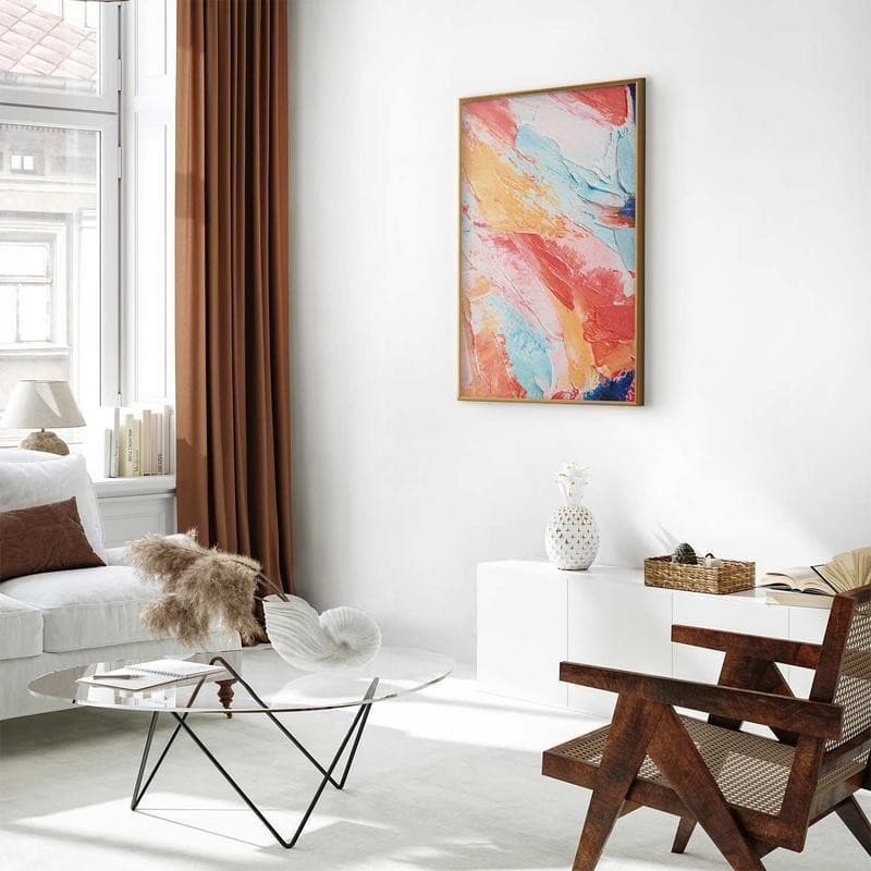 Poster - Colorful Harmony - dynamic color transitions in pastel tones - 9
