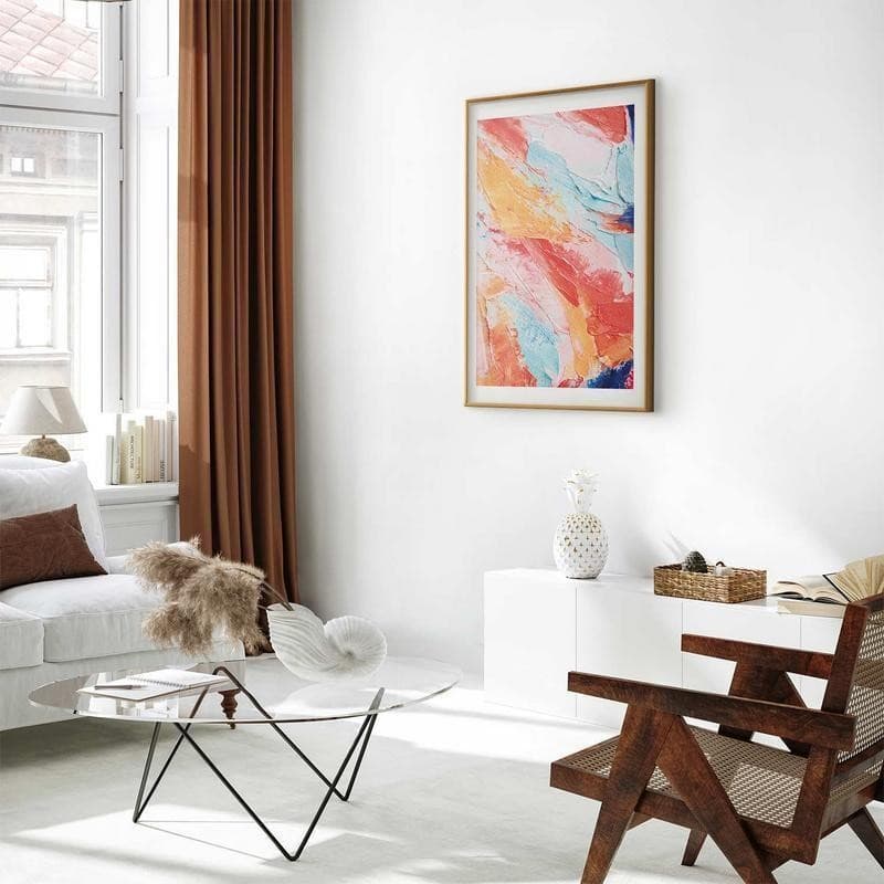 Poster - Colorful Harmony - dynamic color transitions in pastel tones - 10