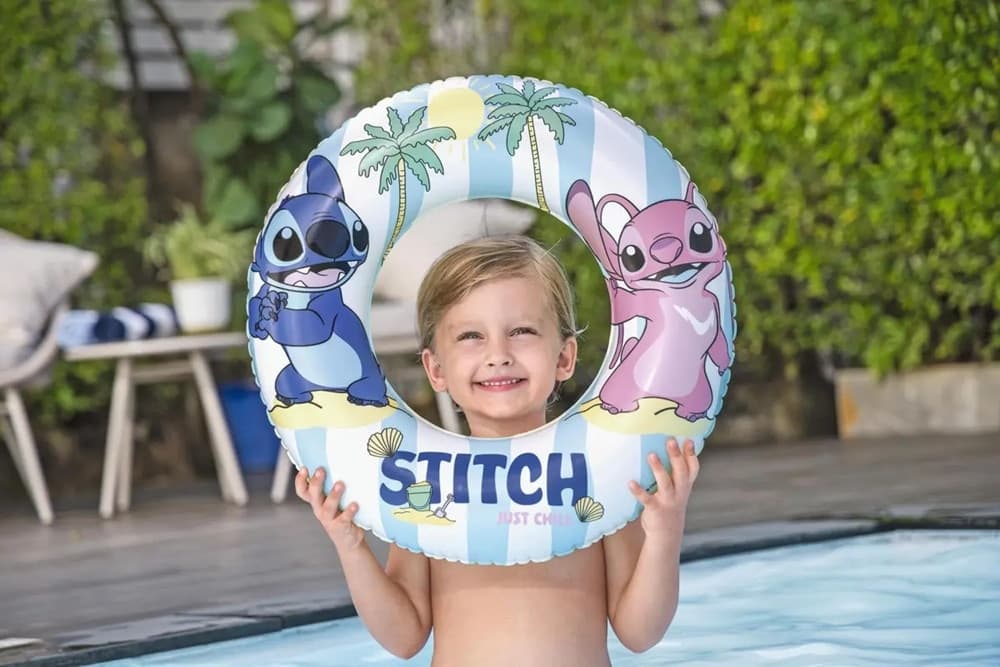 CIAMBELLA SALVAGENTE GONFIABILE GRAFICA STITCH PISCINA MARE PER BAMBINI 3-6 ANNI 9104U - 5