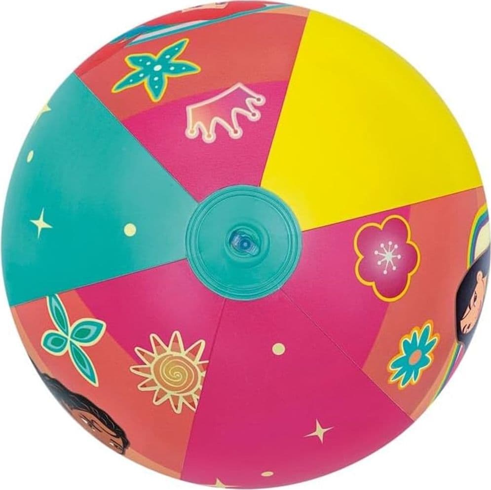 PALLONE DA SPIAGGIA PISCINA GONFIABILE TEMA PRINCIPESSE DISNEY BAMBINE 2+ANNI 51CM 91042W - 4