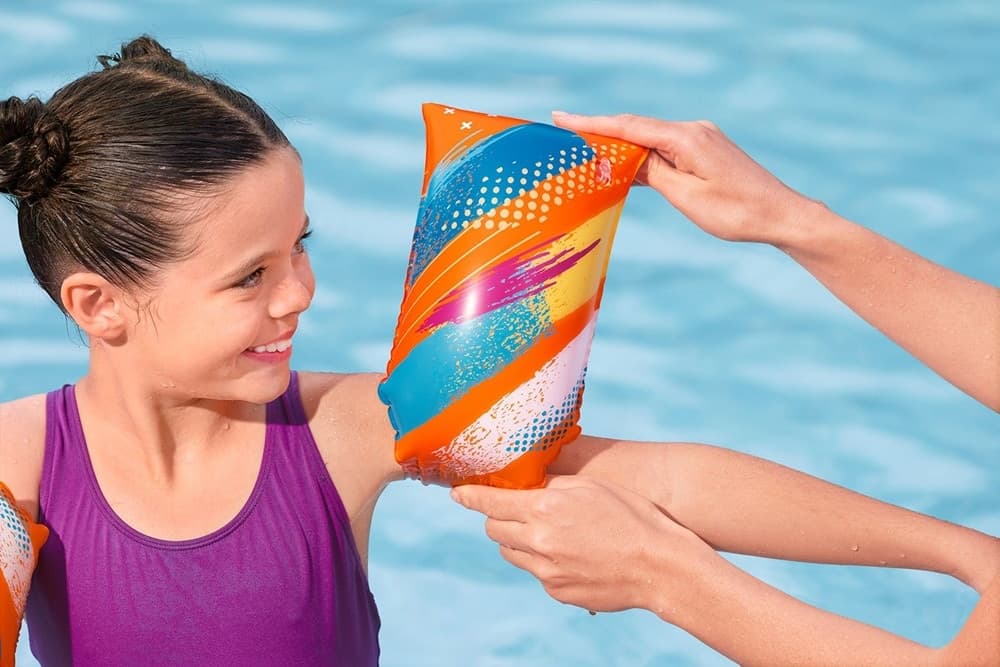 BRACCIOLI GONFIABILI PER NUOTO GALLEGGIANTI 30X15CM COLORIFY TOUGHLITE ETÀ 5-12 ANNI 32274 - 8