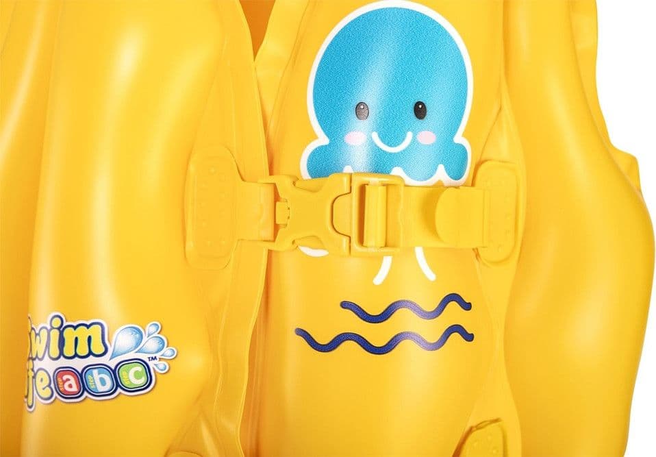 GIUBBOTTO SALVAGENTE GONFIABILE NUOTO 2 FIBBIE REGOLABILI PER BAMBINI 3-6 ANNI 32034W - 11