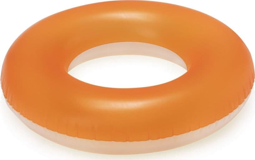 SALVAGENTE CIAMBELLA GONFIABILE PER BAMBINI TRASPARENTE NEON SATINATO Ø 91 CM 36025 - 12
