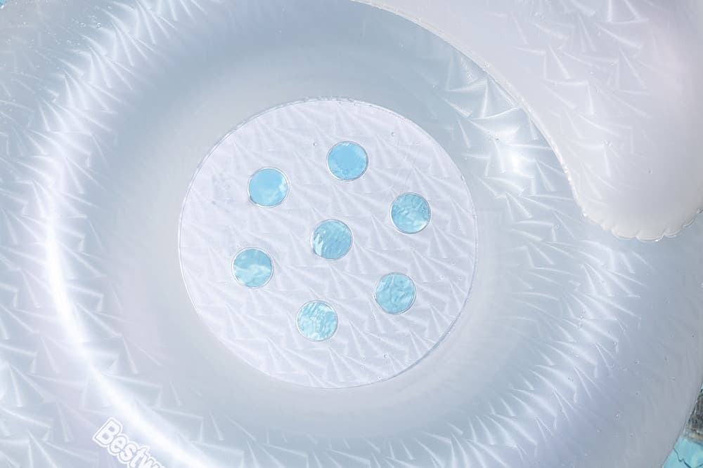 SALVAGENTE GONFIABILE CON SCHIENALE MOON DUST 107CM DESIGN SCINTILLANTE PISCINA MARE 43923 - 8