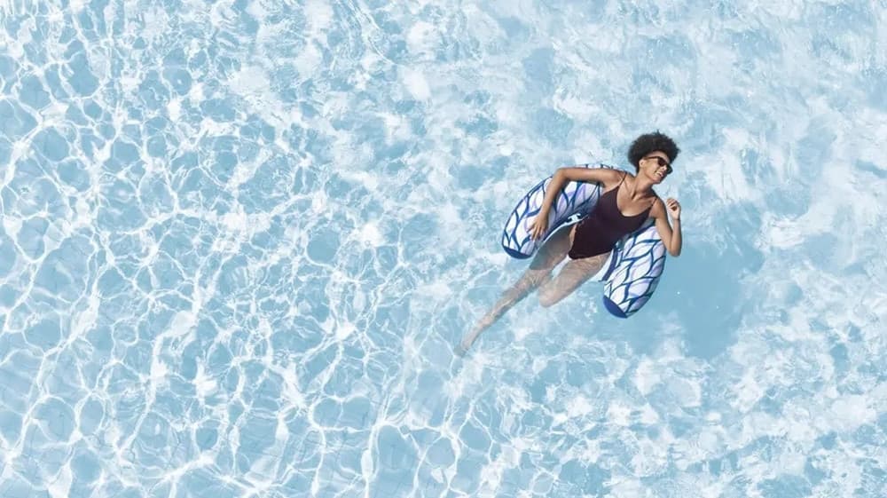 SDRAIO POLTRONA GONFIABILE GALLEGGIANTE SUMMER SWAY IN RETE DA PISCINA MARE LAGO 43922 - 3