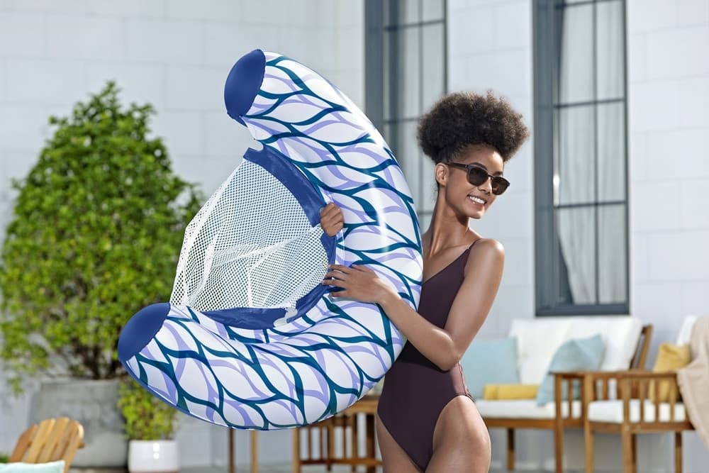 SDRAIO POLTRONA GONFIABILE GALLEGGIANTE SUMMER SWAY IN RETE DA PISCINA MARE LAGO 43922 - 7