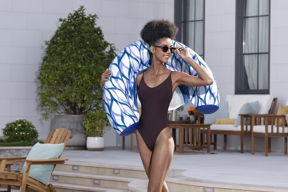 SDRAIO POLTRONA GONFIABILE GALLEGGIANTE SUMMER SWAY IN RETE DA PISCINA MARE LAGO 43922 - 8