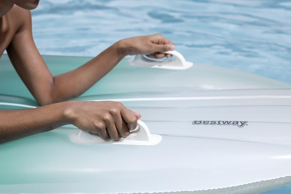 SET 2IN1 MATERASSINO GONFIABILE FORMA TAVOLA DA SURF CON BORSA ABBINATA DA SPIAGGIA 42072 - 8