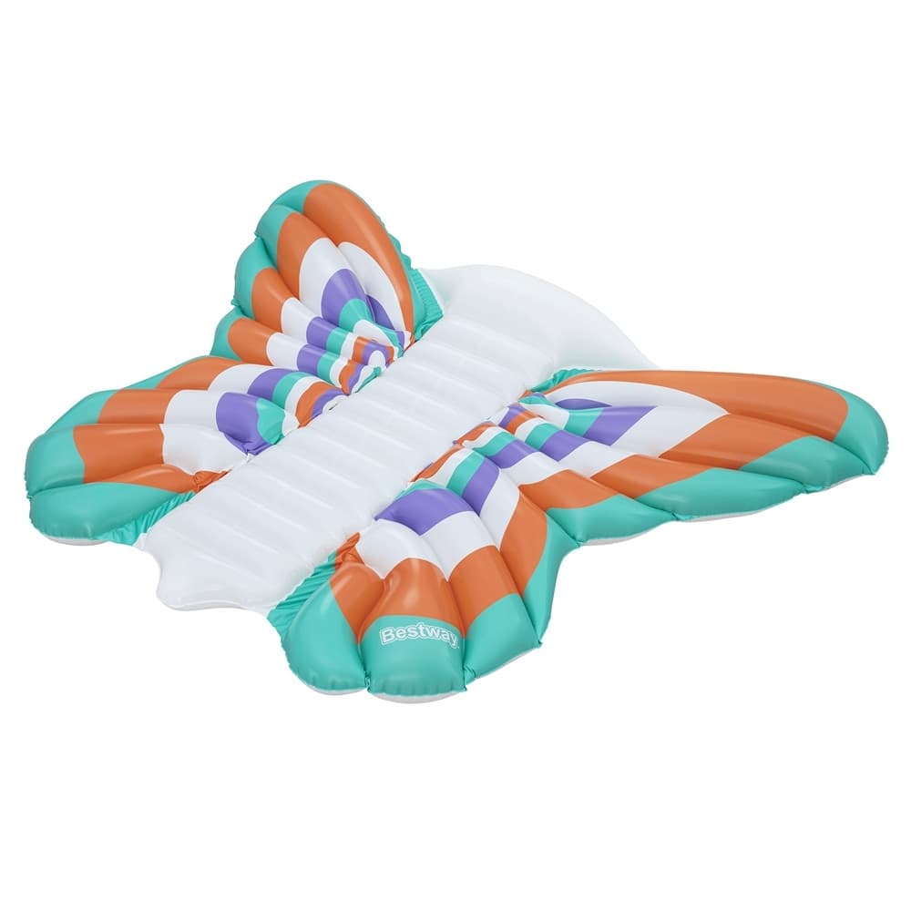 MATERASSINO GONFIABILE BOHO BUTTERFLY MARE PISCINA FORMA FARFALLA 193X176CM ESTATE 43963 - 2