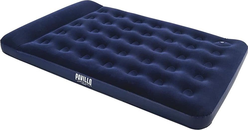 MATERASSO GONFIABILE MATRIMONIALE FLOCCATO CON POMPA A PEDALE INTEGRATA 191X137X28CM 67225 - 12