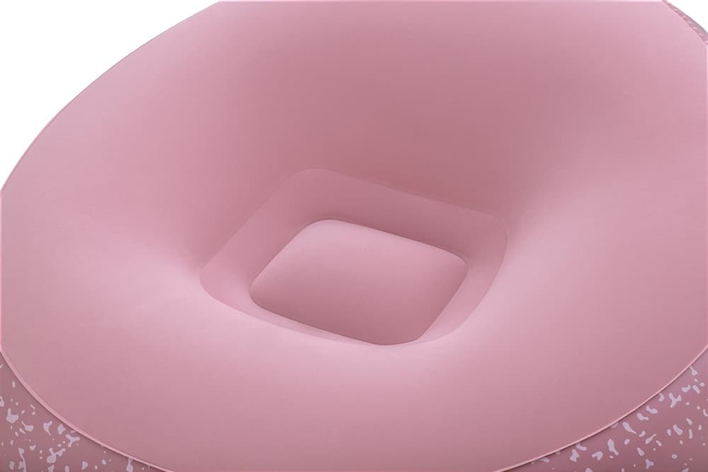 POLTRONA POUF GONFIABILE 112X112X66CM SUPERFICIE VELLUTATA DESIGN MACCHIETTATO CASA GIARDINO - 20