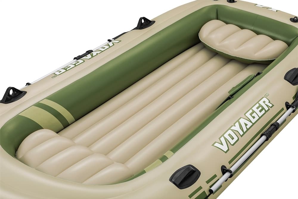 SET COMPLETO GOMMONE GONFIABILE HYDRO-FORCE VOYAGER X4 350X145X49CM REMI POMPA BORSA 65156 - 11