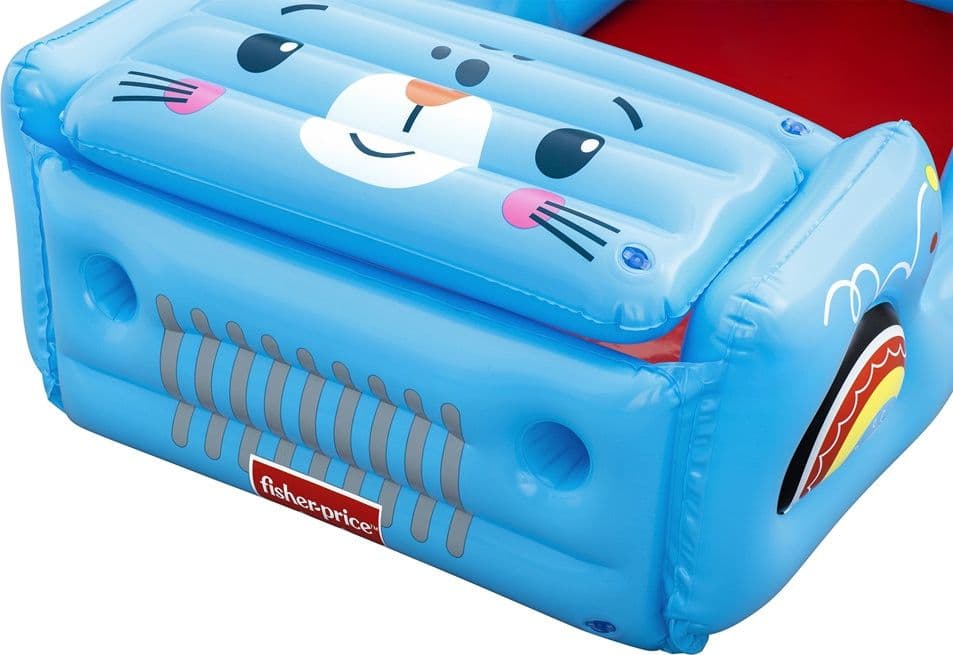 PISCINA GONFIABILE PER BAMBINI FORMA FUORISTRADA SAFARI CON PALLINE COFANO APRIBILE 93577 - 11