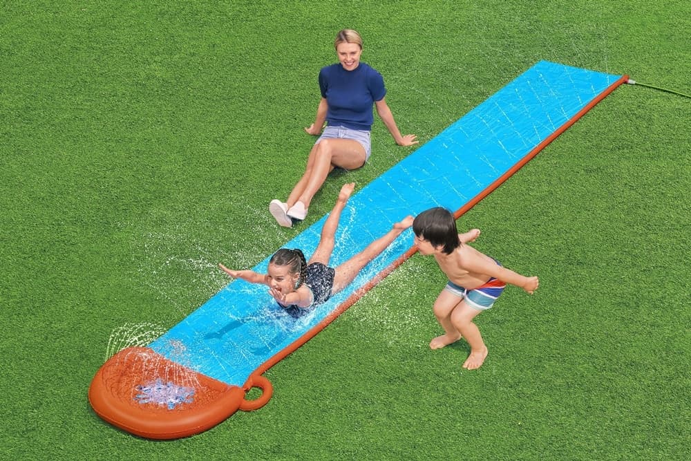 SCIVOLO ACQUATICO SINGOLO CON SPRUZZI PER 1 PERSONA 488 X 82 CM ESTATE GIARDINO 52326 - 2