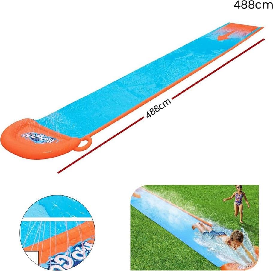 SCIVOLO ACQUATICO SINGOLO CON SPRUZZI PER 1 PERSONA 488 X 82 CM ESTATE GIARDINO 52326 - 12