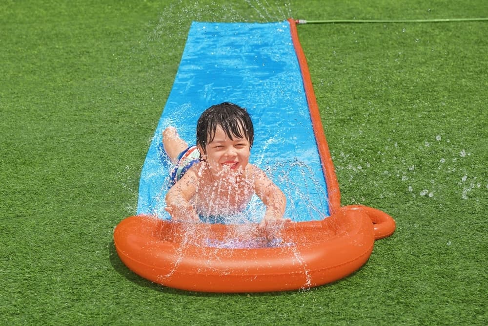 SCIVOLO ACQUATICO SINGOLO CON SPRUZZI PER 1 PERSONA 488 X 82 CM ESTATE GIARDINO 52326 - 3