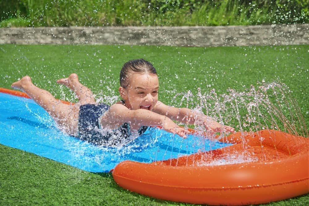 SCIVOLO ACQUATICO SINGOLO CON SPRUZZI PER 1 PERSONA 488 X 82 CM ESTATE GIARDINO 52326 - 5
