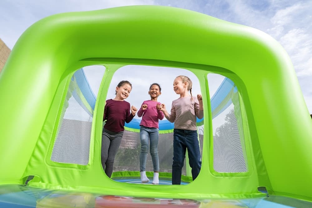CASTELLO GONFIABILE GIOCO SALTELLANTE PER BAMBINI 170X158X127 CM PER CASA GIARDINO 52822 - 5