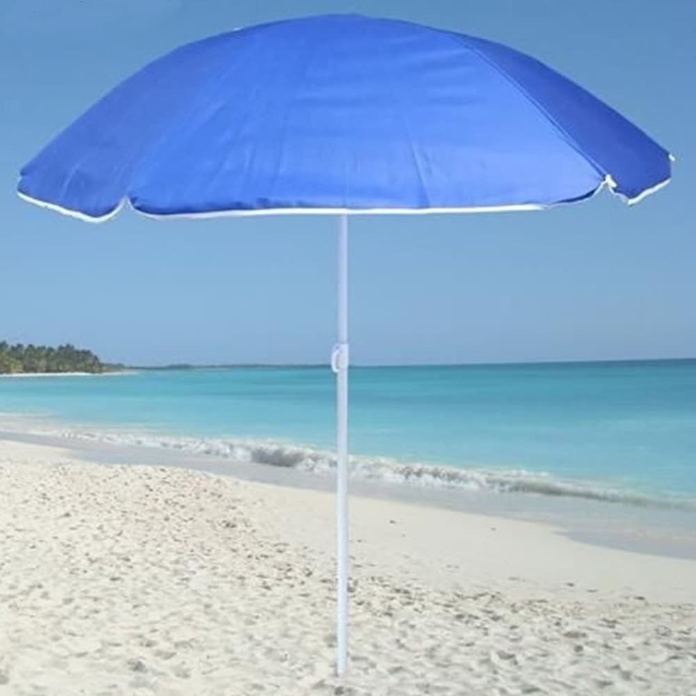 OMBRELLONE MARE SPIAGGIA SCOGLIO IN TNT Ø130X152CM CON 6 STECCHE DA 75CM 6 COLORI 629604A - 7