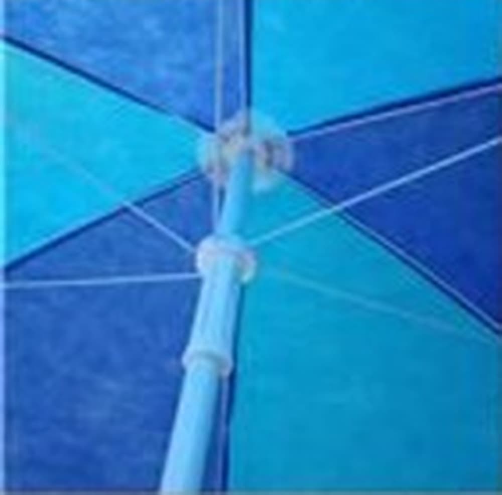 OMBRELLONE MARE SPIAGGIA IN TNT BICOLORE Ø130X152CM CON 6 STECCHE DA 75CM 4 COLORI 629611A - 5