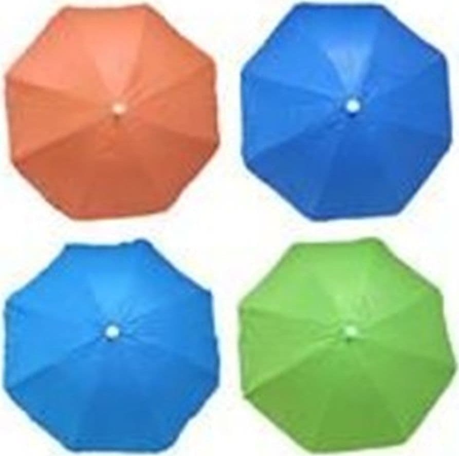 OMBRELLONE MARE SPIAGGIA IN TNT Ø151X180CM CON SNODO 8 STECCHE DA 90CM 4 COLORI 631942A - 8