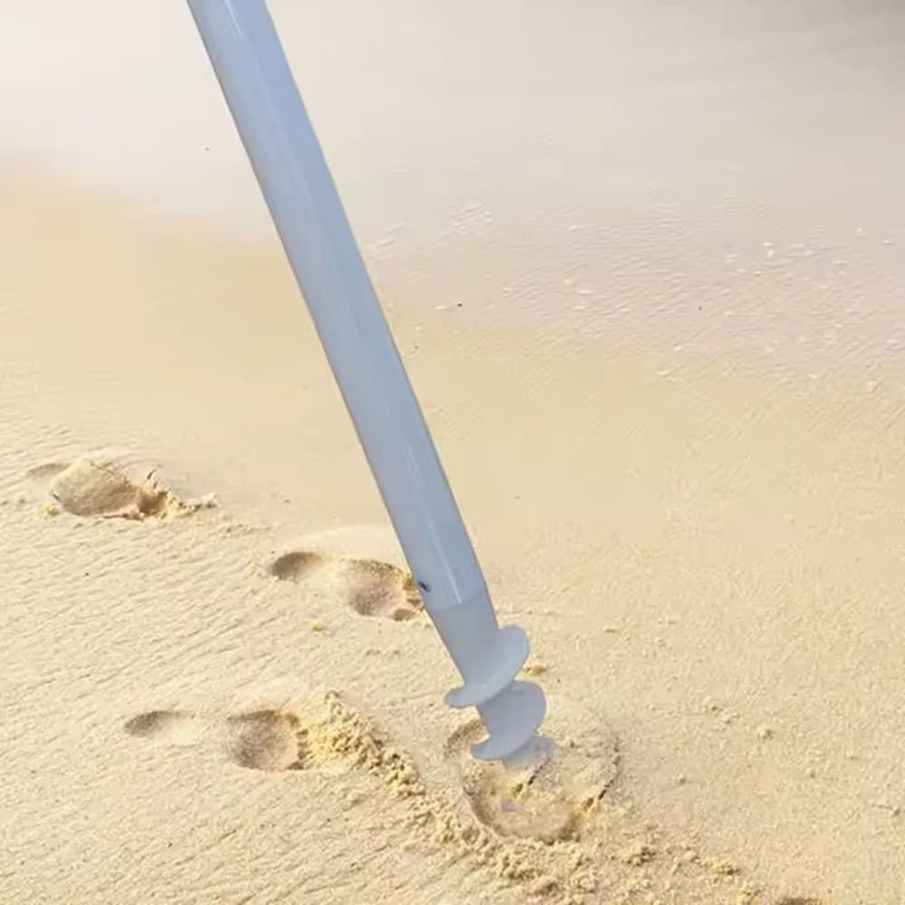 OMBRELLONE MARE SPIAGGIA 180CM PALO CON TRIVELLA IN TINTA UNITA TNT 70GR. CON SACCA 253011 - 3