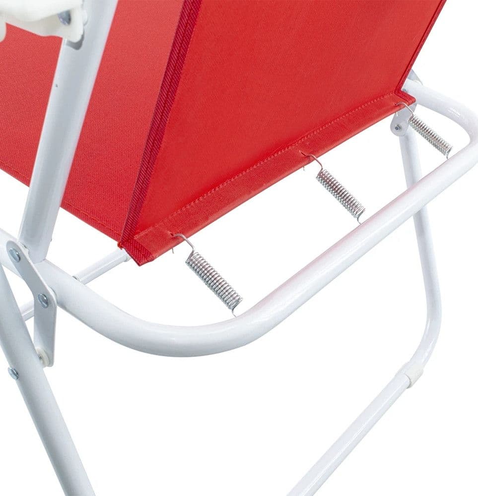 SEDIA RELAX SPIAGGINA MARE GIARDINO IN ACCIAIO PIEGHEVOLE CAMPEGGIO TINTA UNITA 285004 - 13