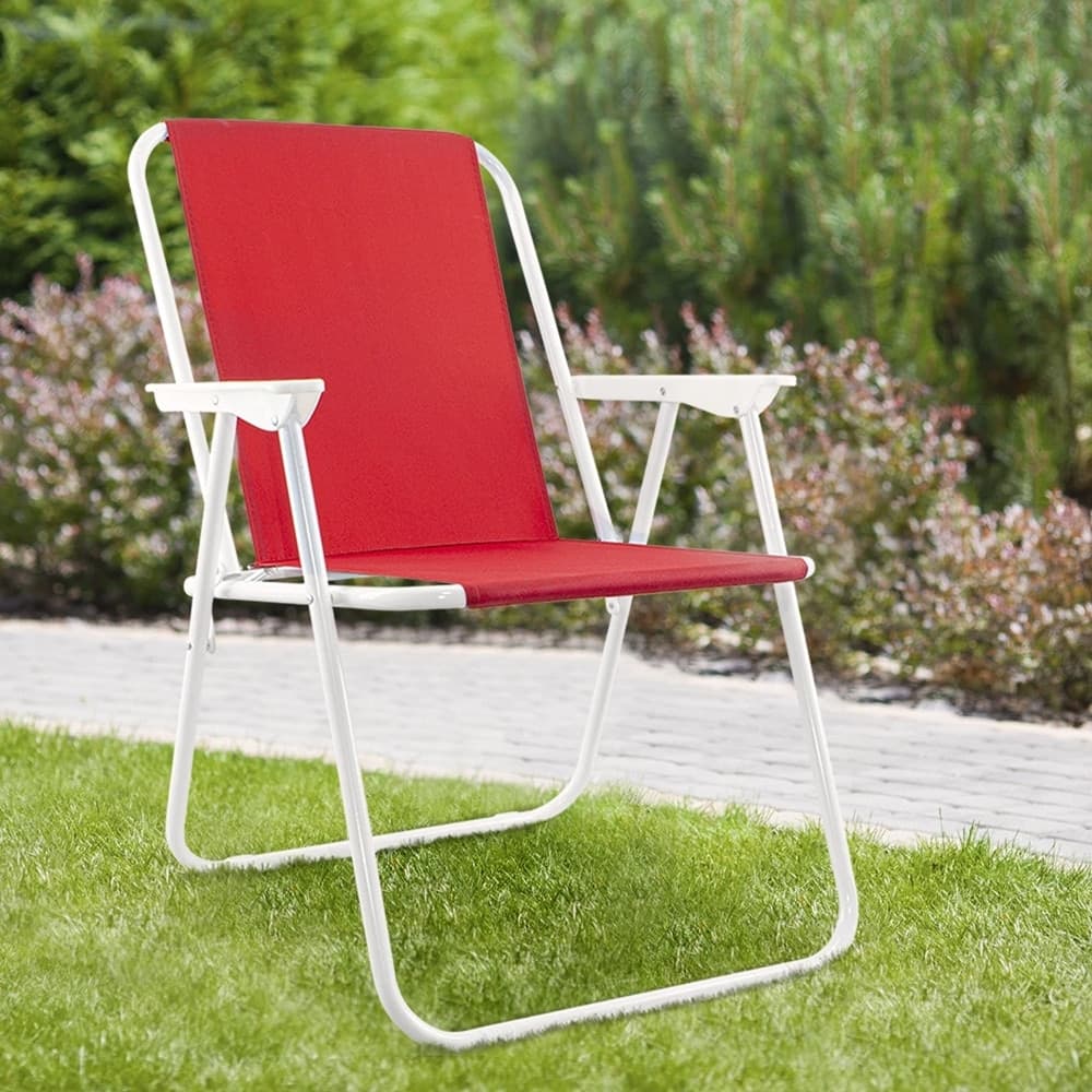 SEDIA RELAX SPIAGGINA MARE GIARDINO IN ACCIAIO PIEGHEVOLE CAMPEGGIO TINTA UNITA 285004 - 14