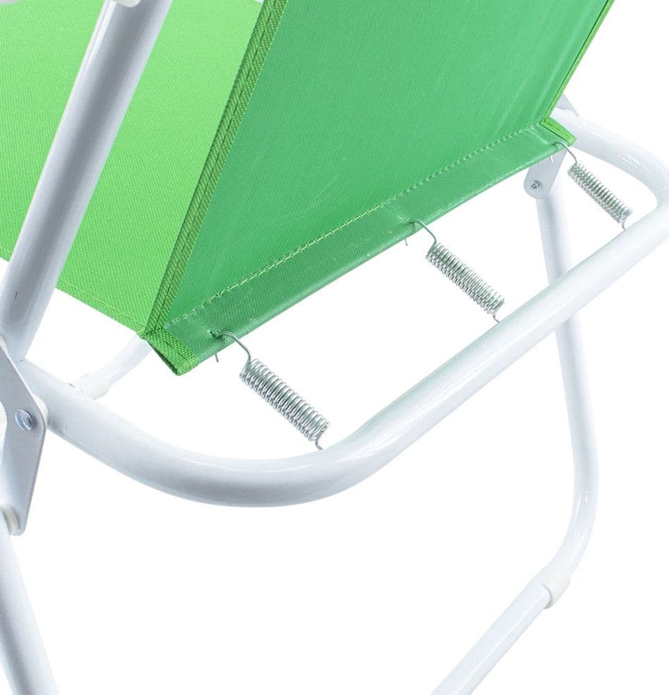 SEDIA RELAX SPIAGGINA MARE GIARDINO IN ACCIAIO PIEGHEVOLE CAMPEGGIO TINTA UNITA 285004 - 9
