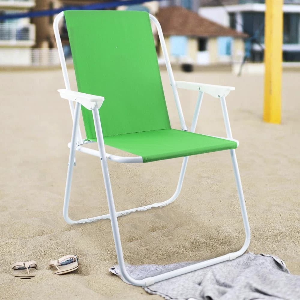 SEDIA RELAX SPIAGGINA MARE GIARDINO IN ACCIAIO PIEGHEVOLE CAMPEGGIO TINTA UNITA 285004 - 10