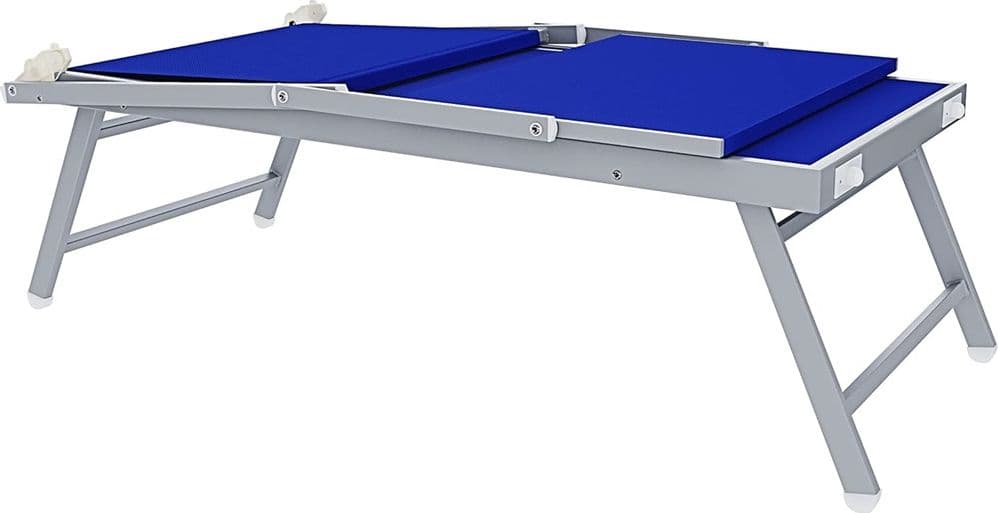 LETTINO PIEGHEVOLE PRENDISOLE IN ALLUMINIO TEXTILENE CON PARASOLE ORIENTABILE 186X61X38CM - 6