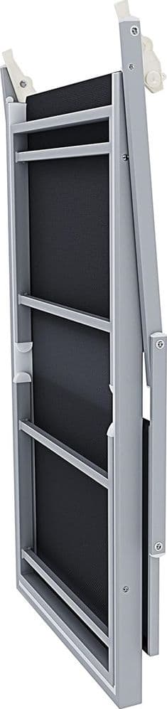 LETTINO PIEGHEVOLE PRENDISOLE IN ALLUMINIO TEXTILENE CON PARASOLE ORIENTABILE 186X61X38CM - 9