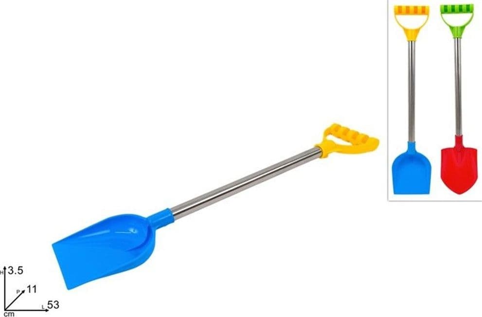 PALETTA PALA VANGA CON ASTA IN METALLO GIOCO PER NEVE MARE SPIAGGIA PER BAMBINI 687109A - 2