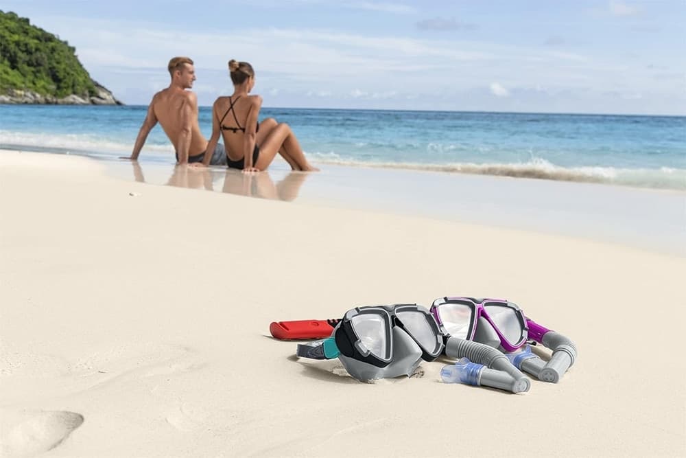 SET DA SNORKELING MASCHERA CON BOCCAGLIO PER ADULTI RAGAZZI DOMINATOR 14+ ANNI 24029 - 13