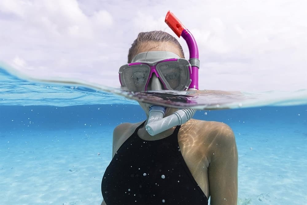 SET DA SNORKELING MASCHERA CON BOCCAGLIO PER ADULTI RAGAZZI DOMINATOR 14+ ANNI 24029 - 14