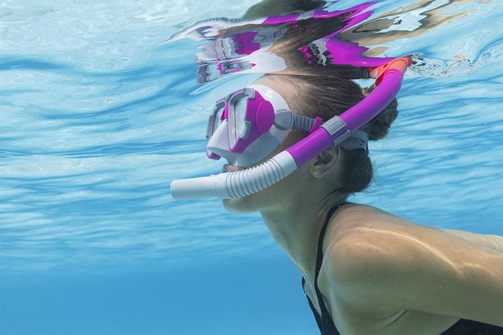 SET DA SNORKELING MASCHERA CON BOCCAGLIO PER ADULTI RAGAZZI DOMINATOR 14+ ANNI 24029 - 16