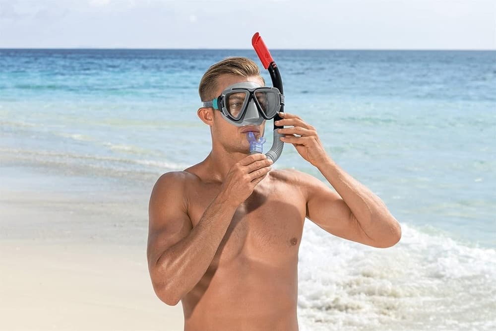 SET DA SNORKELING MASCHERA CON BOCCAGLIO PER ADULTI RAGAZZI DOMINATOR 14+ ANNI 24029 - 17