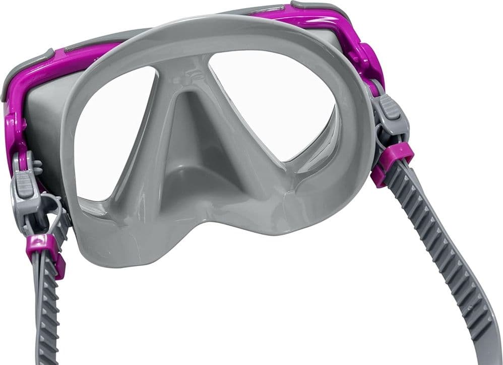 SET DA SNORKELING MASCHERA CON BOCCAGLIO PER ADULTI RAGAZZI DOMINATOR 14+ ANNI 24029 - 5