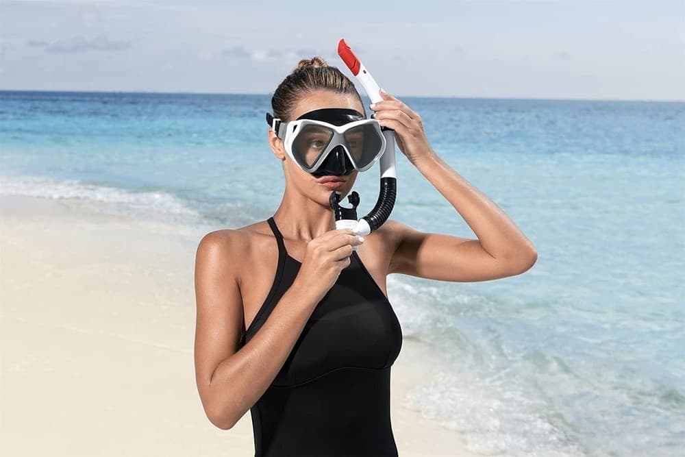 SET MASCHERA BOCCAGLIO DA SNORKELING DOMINATOR PRO 24069 PER RAGAZZI ADULTI 14+ ANNI - 16