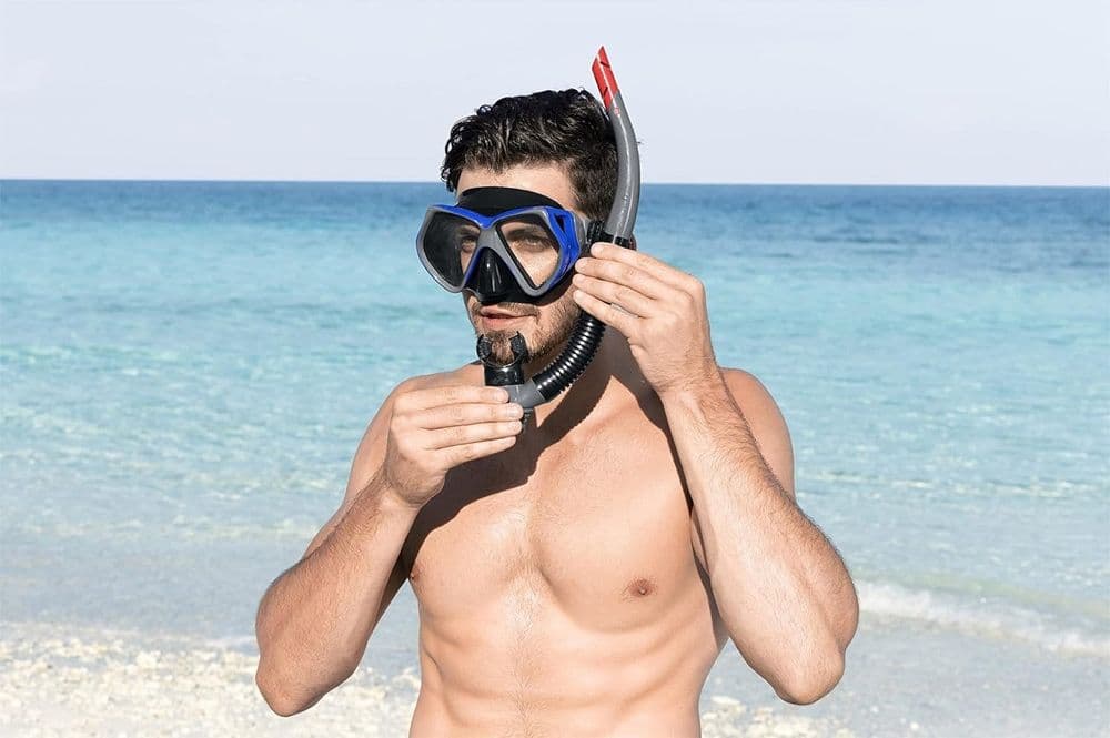 SET MASCHERA BOCCAGLIO DA SNORKELING DOMINATOR PRO 24069 PER RAGAZZI ADULTI 14+ ANNI - 18