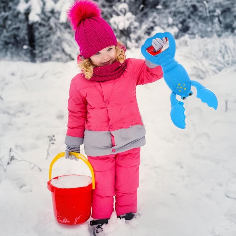 PINZA GIOCATTOLO PALETTA SPIAGGIA PER BAMBINI PER SABBIA NEVE A FORMA DI ARAGOSTA 620922A - 6