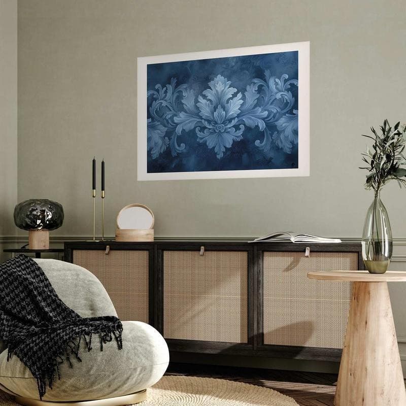 Poster - Blue Ornament in Cool Shades - 12